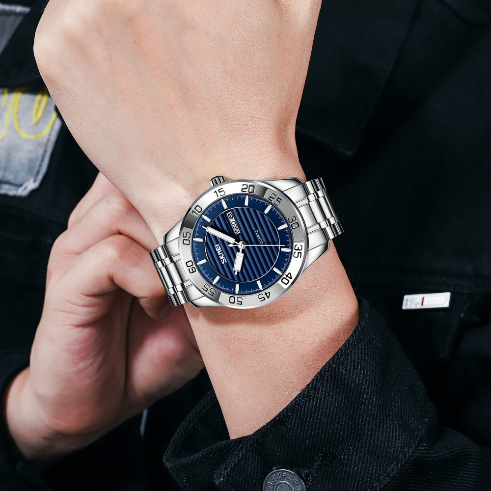 Skmei 9293SIBU Silver-Blue SBR Киев - изображение 3