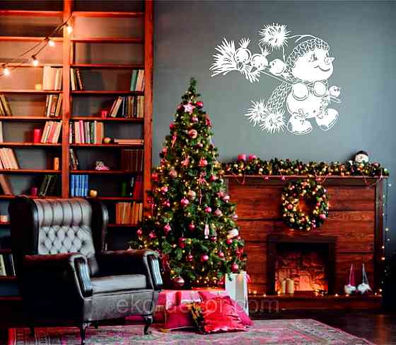 Декоративное настенное Панно «Снеговик», Декор на стену Киев