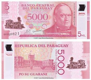 Парагвай / Paraguay 5000 Guaranies 2011 P 234 UNC Полтава - фото 1