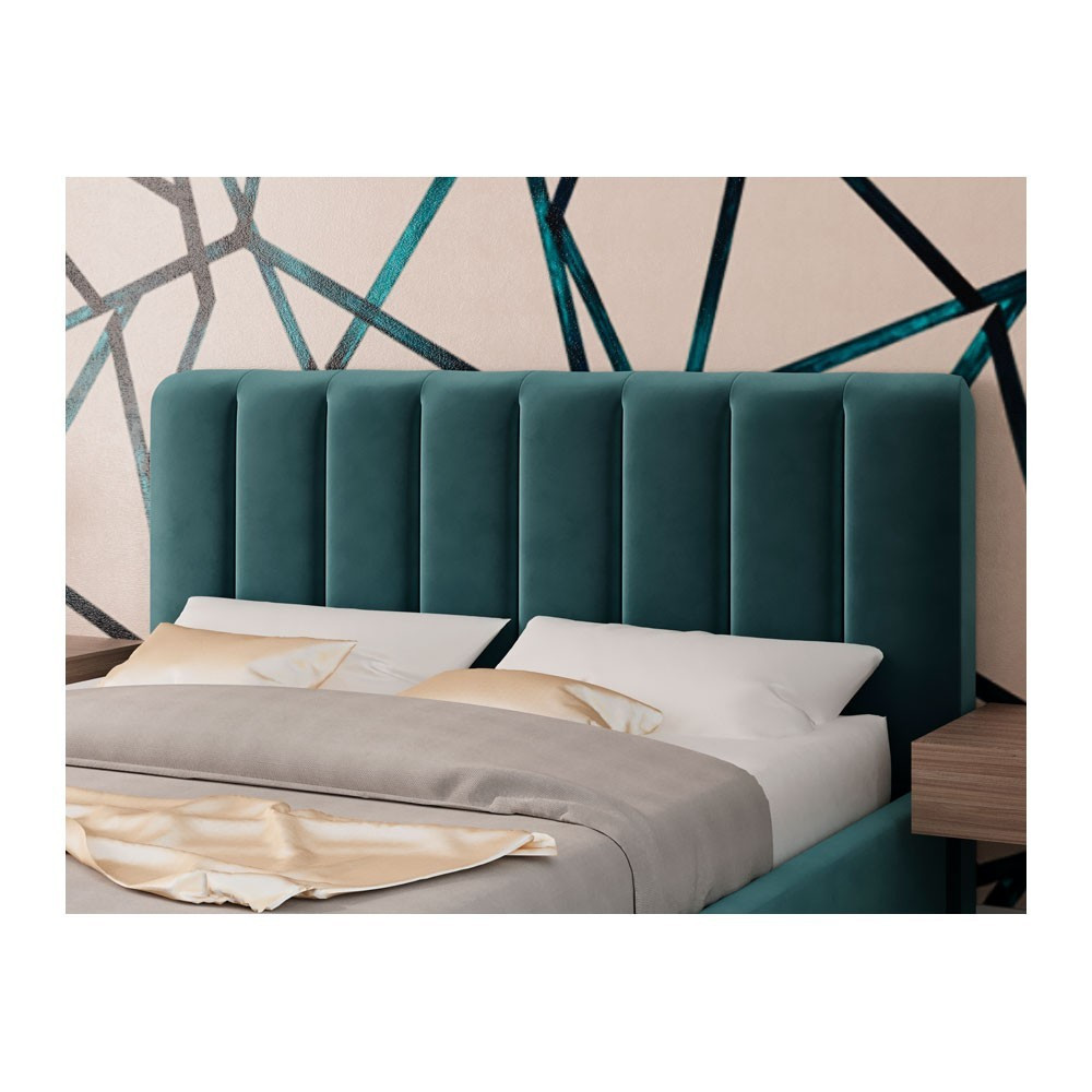 Ліжко SanamDesign Vienna Comfort з нішею для білизни з нішею для білизни 140x190 синій Київ - фото 3