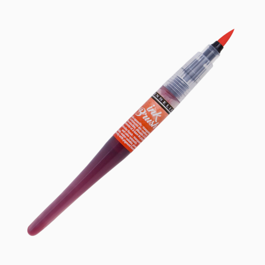Ручка-пензель з чорнилом Sennelier Ink Brush, Помаранчева Сеннельє (Sennelier Orange) Київ - фото 1
