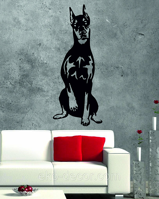 Декоративне настінне Панно «Доберман», Декор на стіну Київ - фото 9