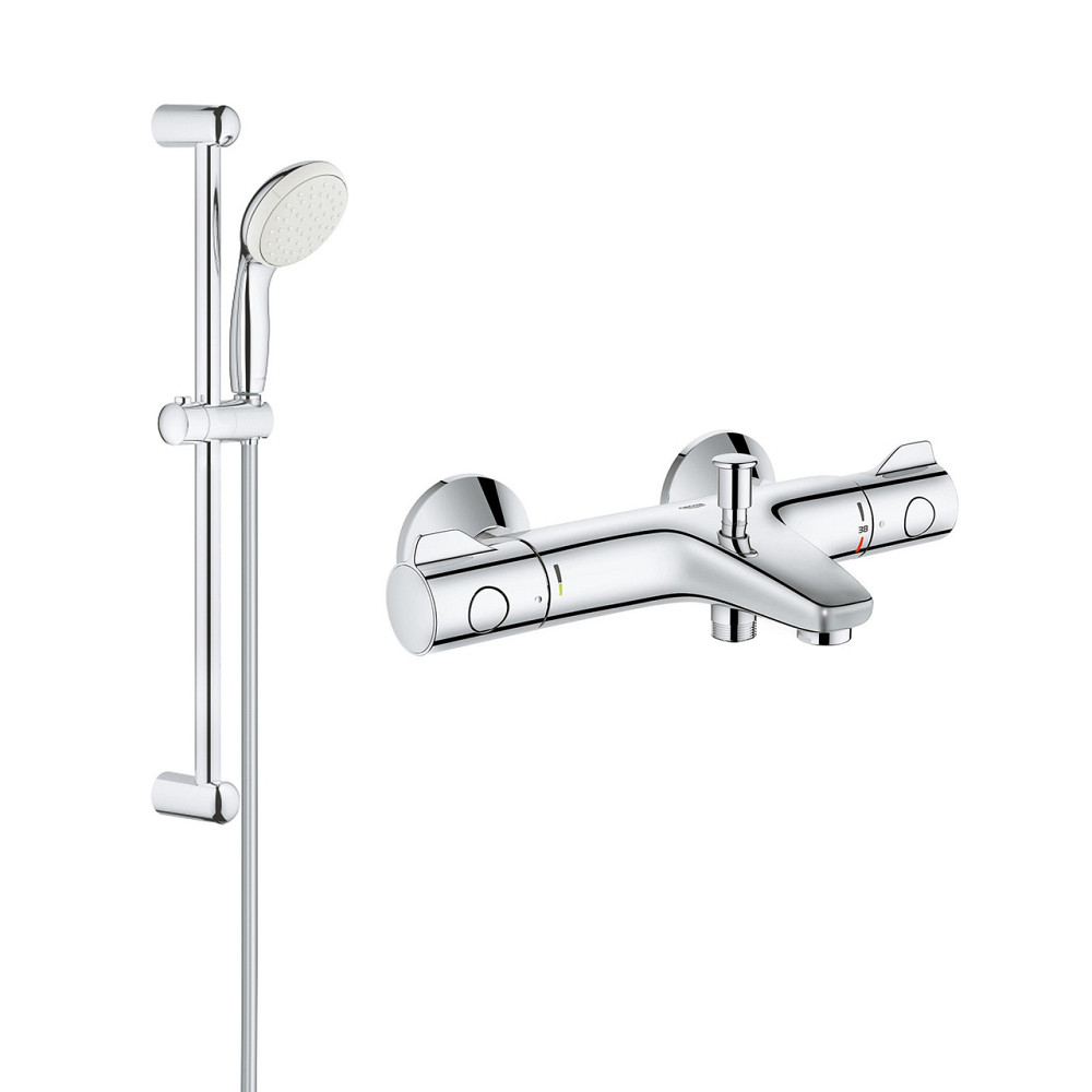 Смеситель для ванны Grohe Grohtherm 800 34567000 с душевым гарнитуром 27853001 (34567001) хром Киев - изображение 1