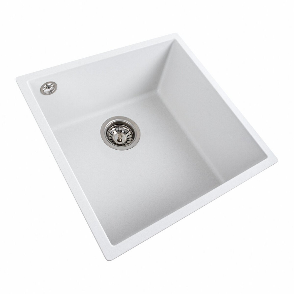 VALESO Гранітна мийка для кухні VALESO RUBA 4040 матова Білосніжний Коломыя - изображение 10