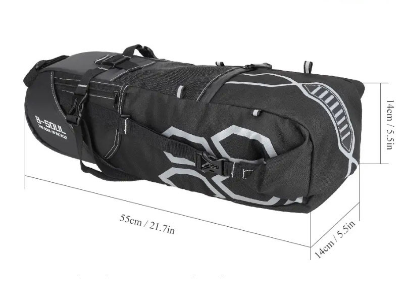 Сумка велосипедная подседельная Feel Fit BAO-027, черная Бровары - изображение 3