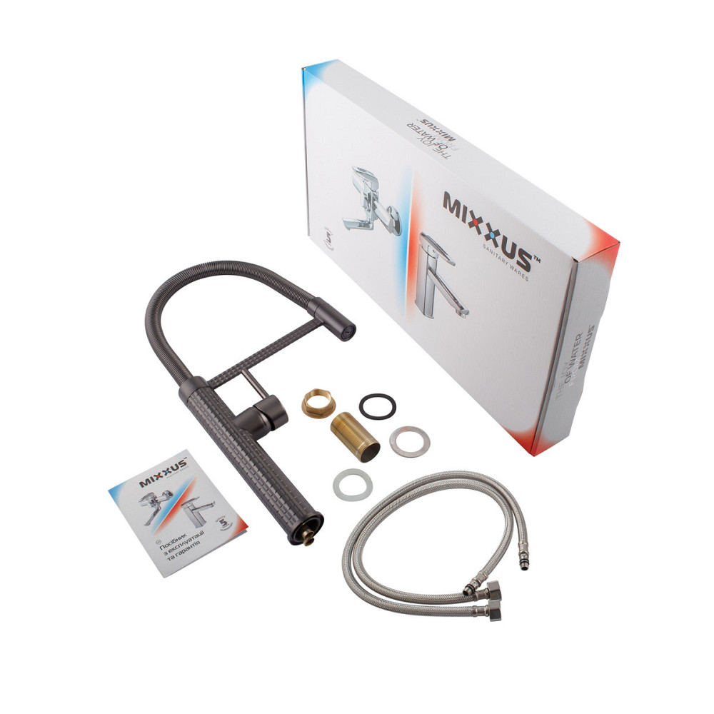 Кухонний змішувач Mixxus Premium Spark 017 GRAPHITE MI6970 Харків - фото 5