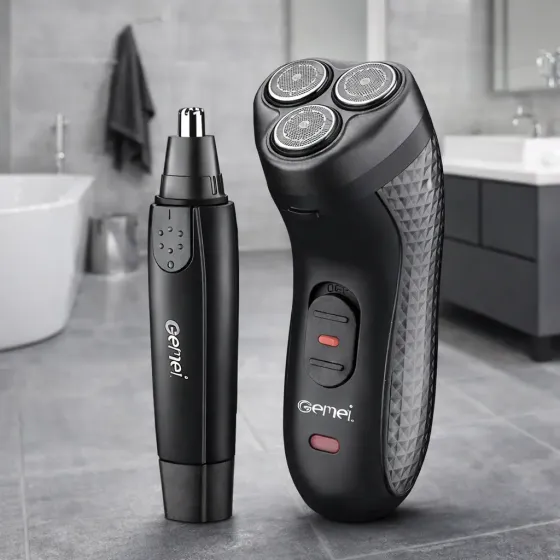 Электробритва GM-7113 2 в 1 / Мужской триимер для бороды, носа и ушей Коломыя