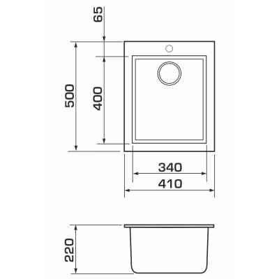 Мийка кухонна GRANADO CADIZ ivory (gr2304) Вінниця