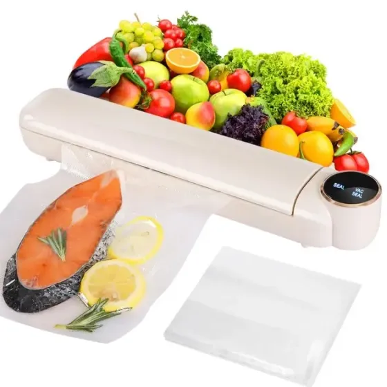 Вакуумный упаковщик пищевых продуктов Vacuum Sealer с сенсорным дисплеем + 10 пакетов Коломыя