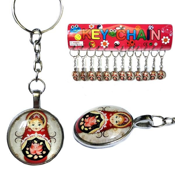 Брелок круглый Матрешка 12 шт Киев - изображение 1