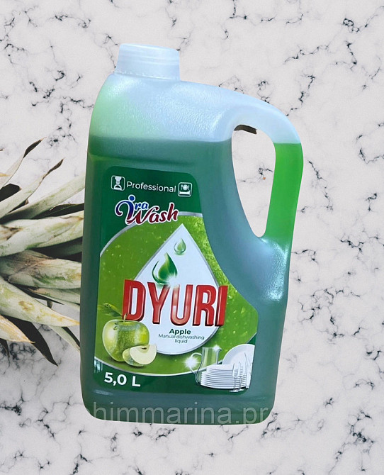 Засіб для миття посуду DURI Зелене яблуко, 5л. Виноградов - изображение 2
