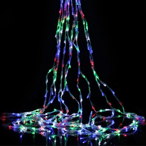 Світлодіодна гірлянда каскад 98 Led 7*1,5м 8 режимів різнокольорова USB CW-G-98L71CUMC ColorWay Житомир
