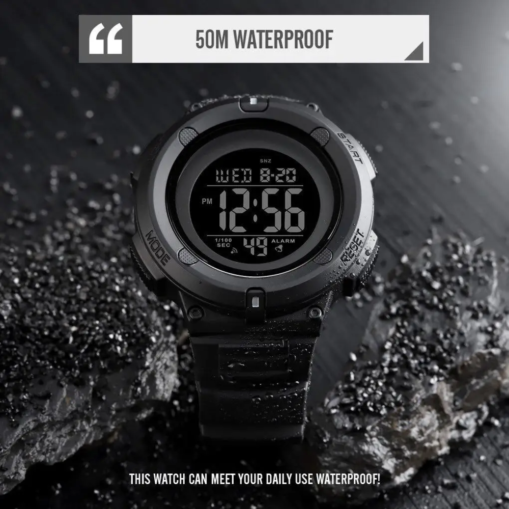 Мужские спортивные часы Skmei 1527 (Черный) Киев - изображение 8