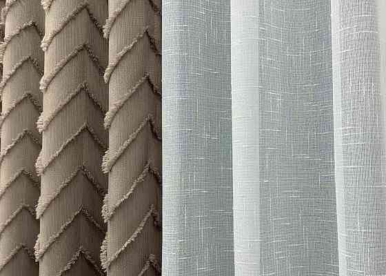 Шторная ткань Лен Букле цвет какао 1808ш Киев