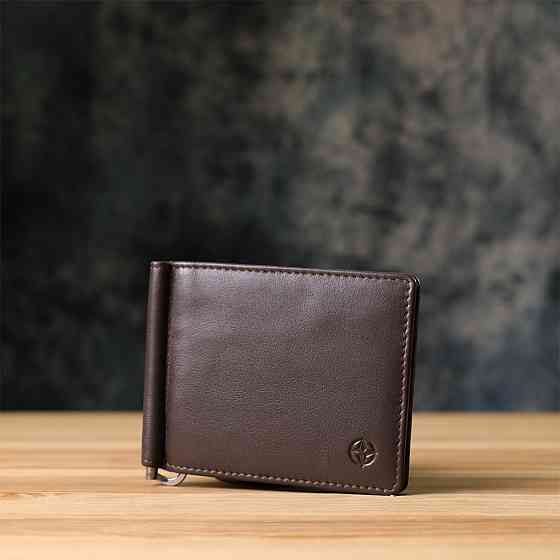 Зажим для денег из мягкой натуральной кожи Tony Perotti 20847_1 (5000 moro) Коричневый Киев