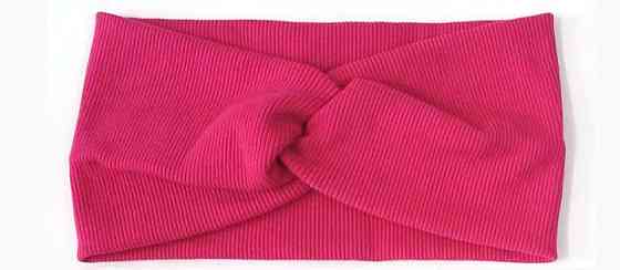 Повязка на голову женская малиновая Киев