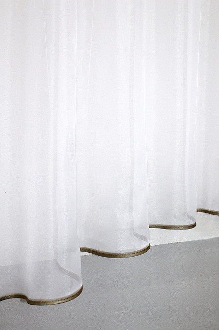 Кухонная гардина VR-Textil № 036к арка  белый с золотистым 270х170 см (52-0124) Киев - изображение 5