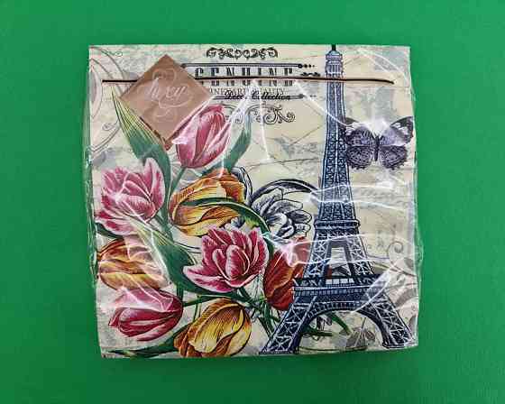 Серветка декор (ЗхЗЗ, 20 шт.) Luxy Ейфелева вежа (2052) (1 пачка) Харків