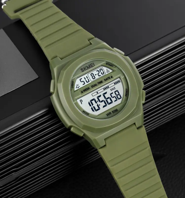 Часы мужские спортивные Skmei 1821 (Зеленые) Винница - изображение 7