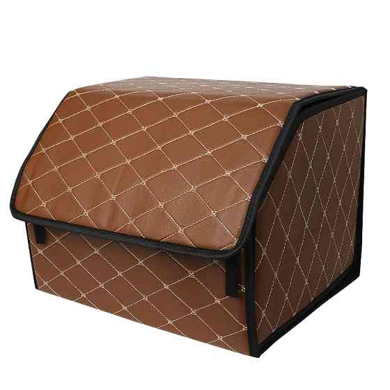 Автомобильный органайзер ZWX-002 Brown-Gold компактный вместительный два отдела для хранения на липучке с ручкой 65*30*30 см Киев