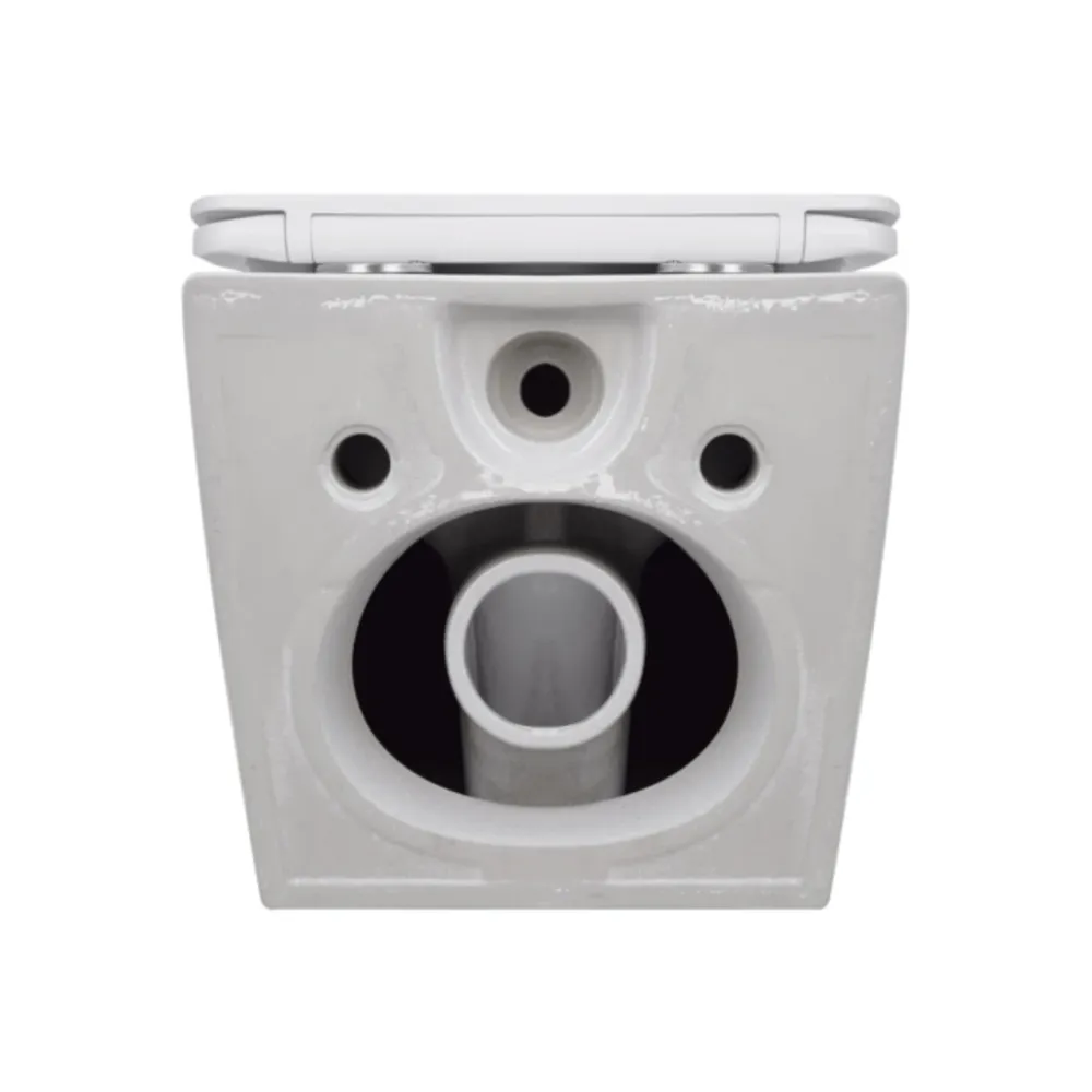 Унитаз подвесной Jay Rimless 485×360×320 мм, White, с сиденьем Slim Duroplast/ Soft-close/ Quick Relase QT07335177RW Qtap Киев - изображение 5