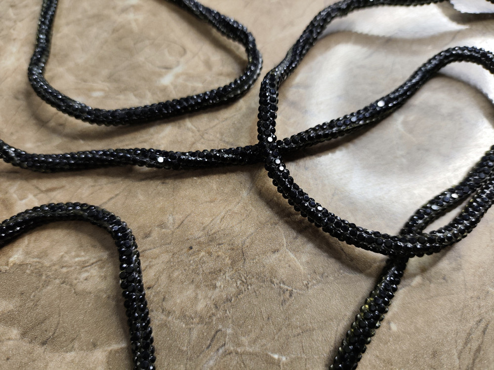 УЦІНКА! Шнурки зі стразами 2 шт (Чорний) Смела - изображение 7