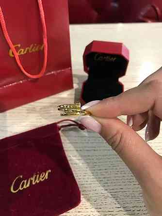 Cartier кільце гвоздик у лимонному золоті без каменів Одеса