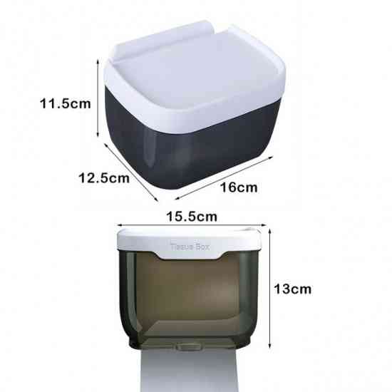 Пластиковий органайзер-тримач для туалетного паперу з поличкою Tissue Small Вінниця