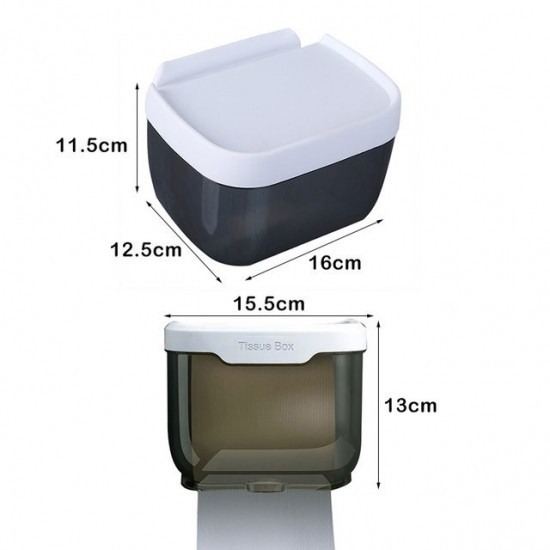 Пластиковий органайзер-тримач для туалетного паперу з поличкою Tissue Small Вінниця - фото 2