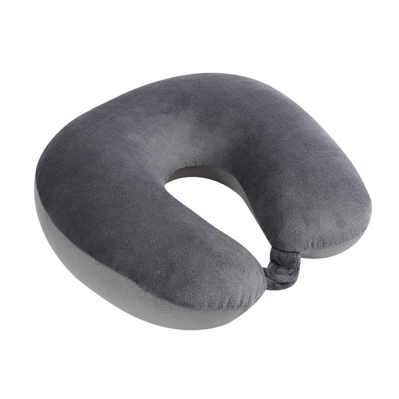 Подушка для поїздок на шию 27 на 26 см сірий Київ - фото 2