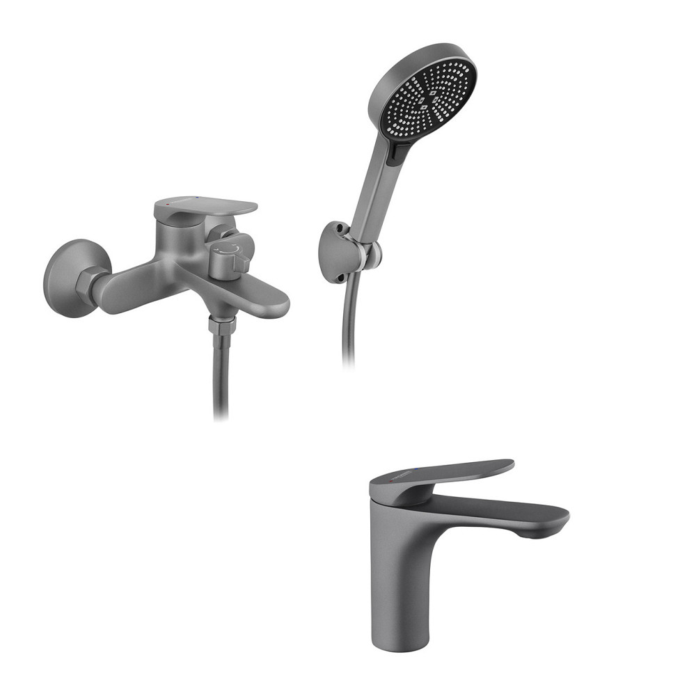 Набор смесителей Kroner Linz-GRN060 + смеситель Linz-GRN010 Киев - изображение 1