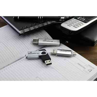 USB флеш накопичувач Mediarange 128GB Silver USB 3.0 / Type-C (MR938) Вінниця