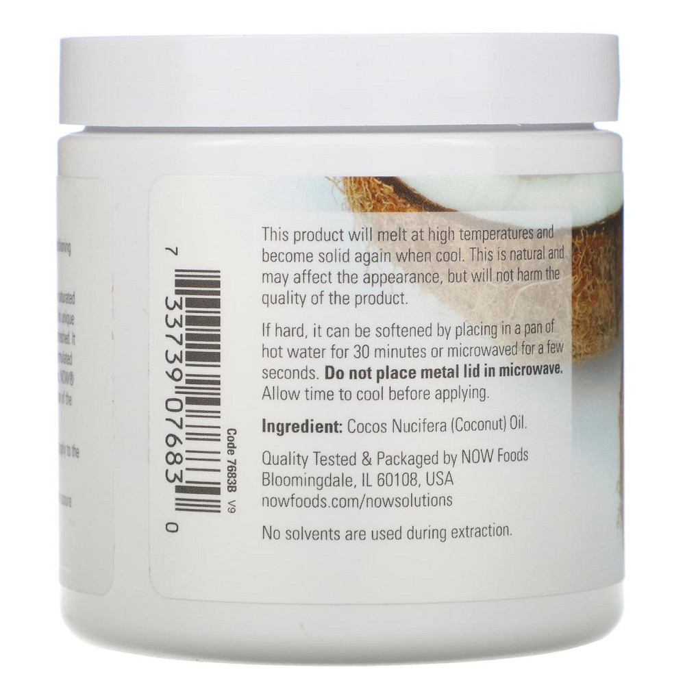 Кокосовое масло Now Foods Coconut Oil 207 мл Киев - изображение 2