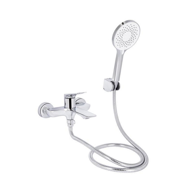 Змішувач для ванни з душовим гарнітуром Qtap Vlasta New QTVLA259CRM45642 Chrome Харків - фото 1