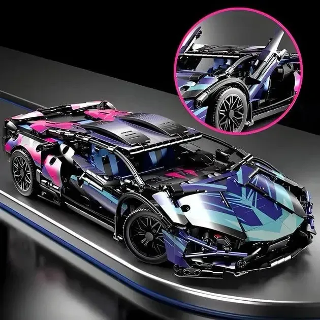 Конструктор Technik Lamborghini Sián Cyberpunk, 1314 деталей совместимый с lego лего Киев - изображение 9