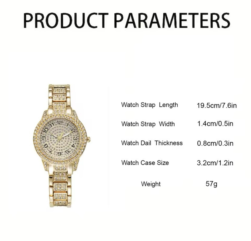 Подарочный набор для девушек наручные часы кольцо браслет ожерелье серьги в подарочной коробки золотой Киев - изображение 9