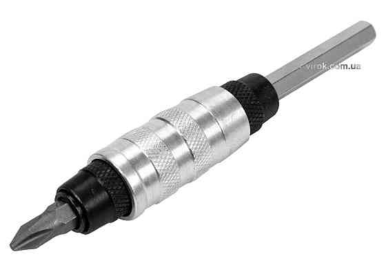 Тримач-адаптер магнітний рухомий YATO : HEX - 1/4", L= 100 мм, під кутом 15°, CrV(DW) Одеса