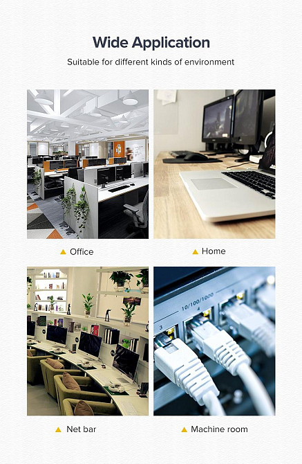 Кабель UGREEN Cat 6 LAN 3м черный Киев - изображение 2