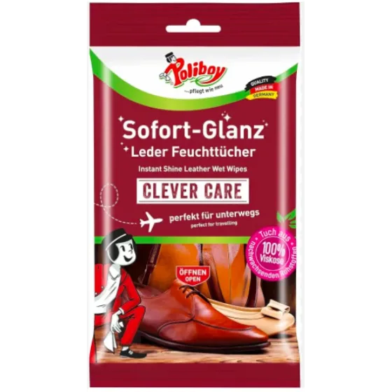 Вологі серветки для взуття Poliboy Shoe Care Wet Wipes, 10 шт. Львів