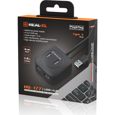 Концентратор REAL-EL HQ-177 black (EL123110009) Винница - изображение 4