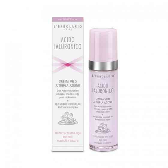 Крем для нормальної і сухої шкіри обличчя з Гіалуроновою кислотою L'ERBOLARIO 50 мл Київ