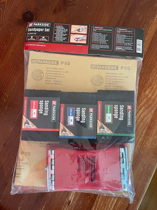 Набір для ручного шліфування 24 од. Parkside HG 06548 Полтава - фото 1