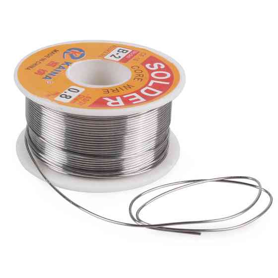 Припой с флюсом 0.6 мм, 100 г, JINHU для пайки Киев