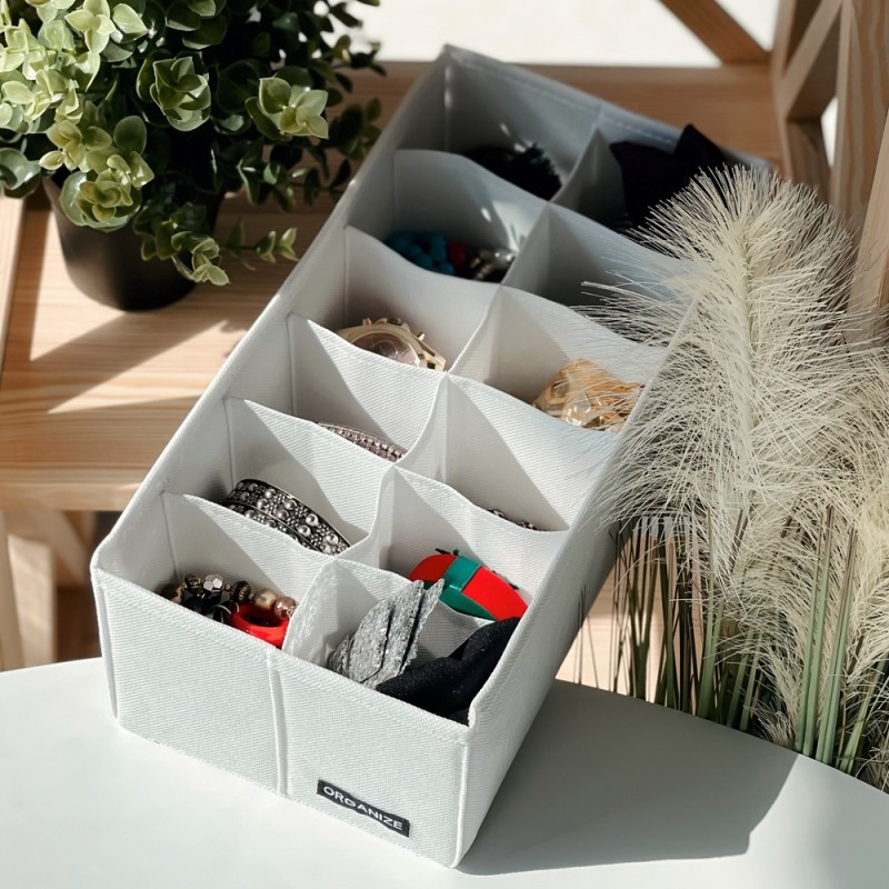 Набор компактных органайзеров для белья 2 шт white-2Small (Белый) Сумы - изображение 2