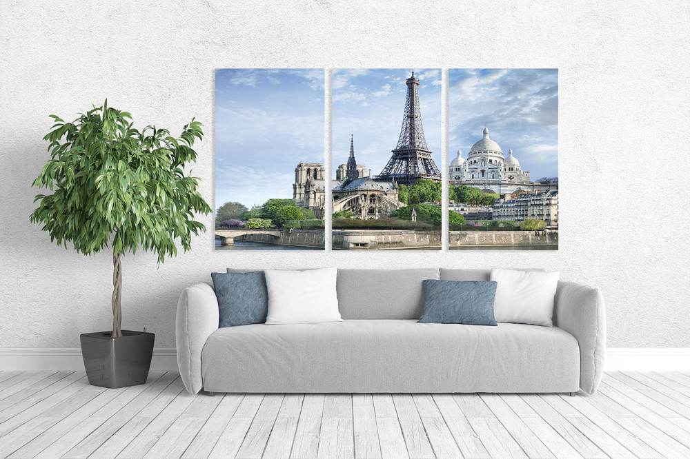 Модульная картина в гостиную / спальню    Франція        ART-051_3A 70х130 см Киев - изображение 2