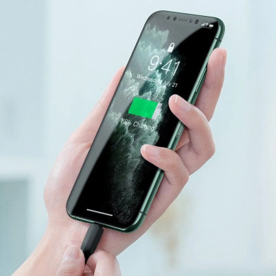 Дата кабель USB 2.0 AM to Lightning 1.0m black Baseus (CALGJ-01) Винница - изображение 6