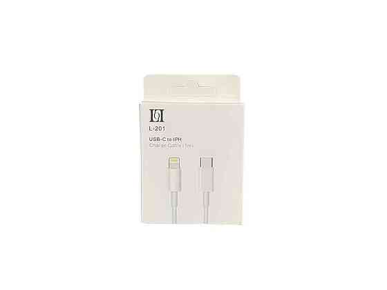 Кабель Lightning - Type-C 6A 1м білий L-201 ТМ YESPLUS Київ