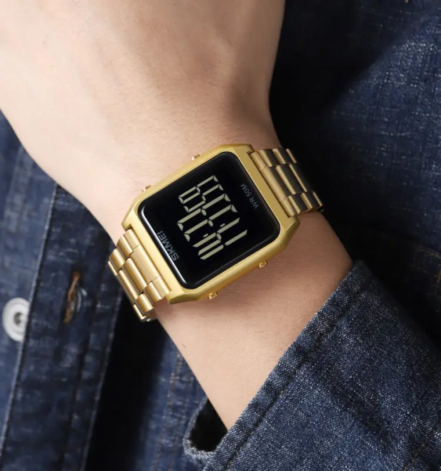 Чоловічий наручний годинник Skmei 1879 (Золотистий) Київ - фото 8