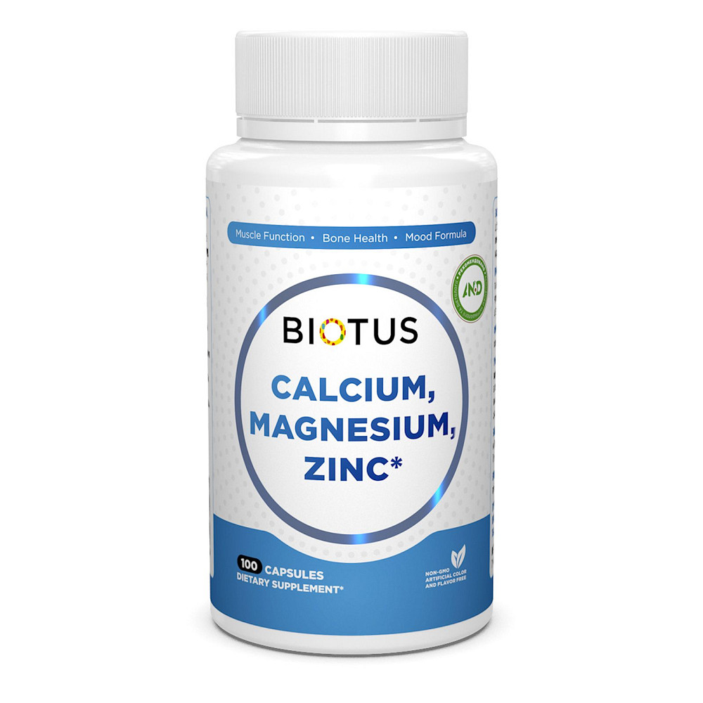 Кальций, магний, цинк с витамином D3 (Calcium Magnesium Zinc) 100 капсул Київ - фото 1