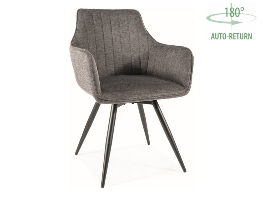 Стілець BALLO BREGO чорний каркас/темно-сірий 18 Київ - фото 1